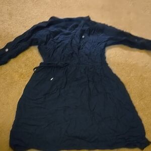 Navy Long Sleeve Dress